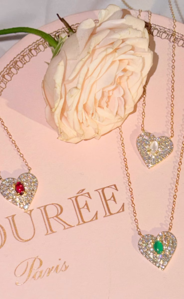 VINTAGE LOVE NECKLACE GARNET