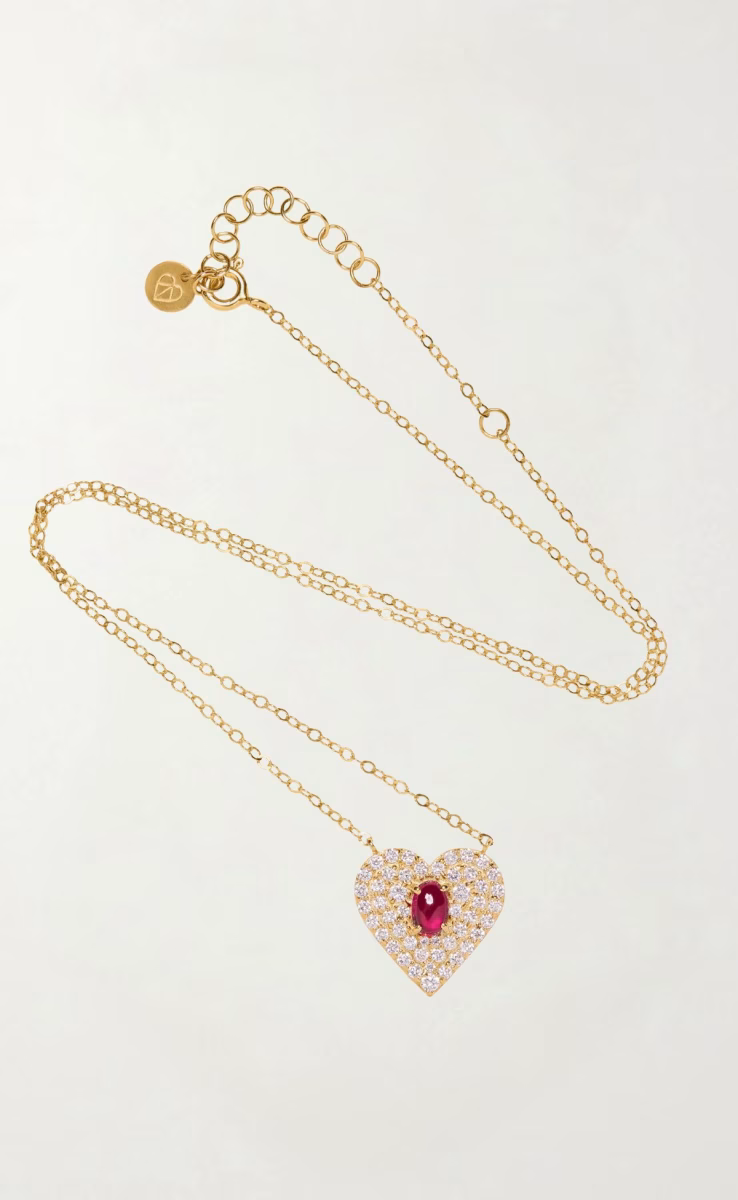 VINTAGE LOVE NECKLACE GARNET