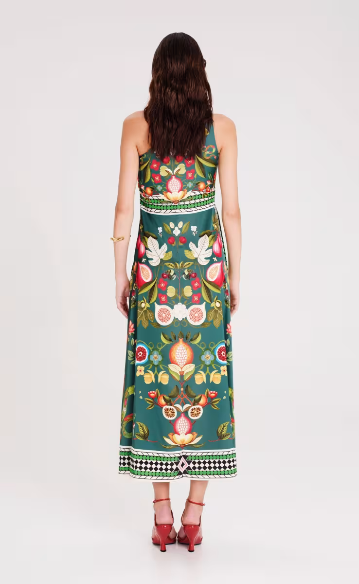 NECTAR ONE SHOULDER LONG DRESS-SILKY