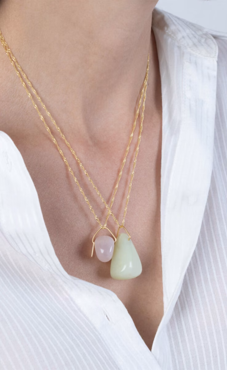 HEALING STONE SINGAPORE CHAIN NECKLACE AMAZONITE