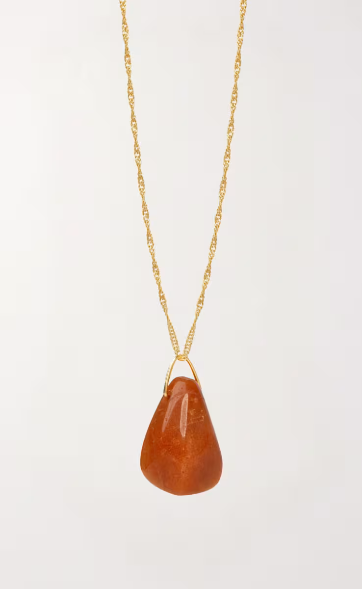 ΚΟΛΙΕ ΜΕ ΑΛΥΣΙΔΑ ΚΑΙ ΠΕΤΡΑ CITRINE