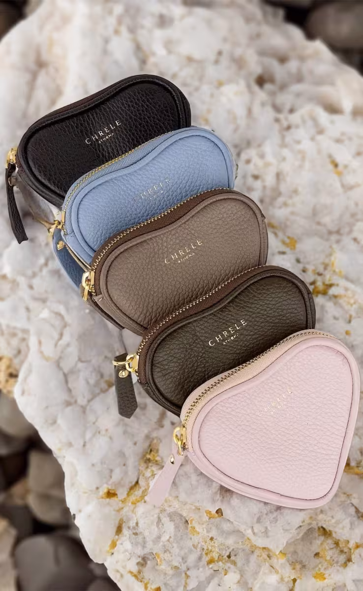 HEART COIN PURSE DENIM