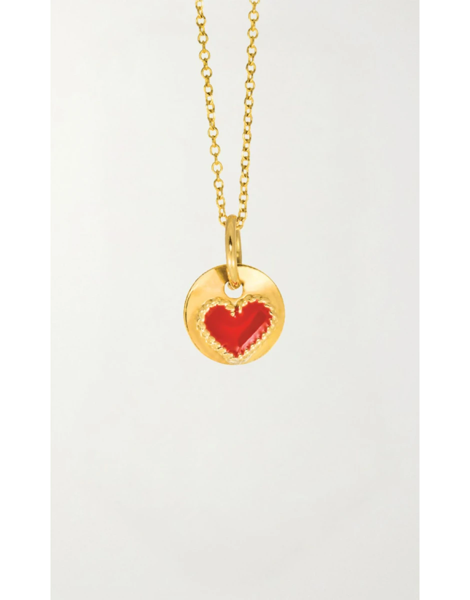 LOVE COIN PENDANT RED