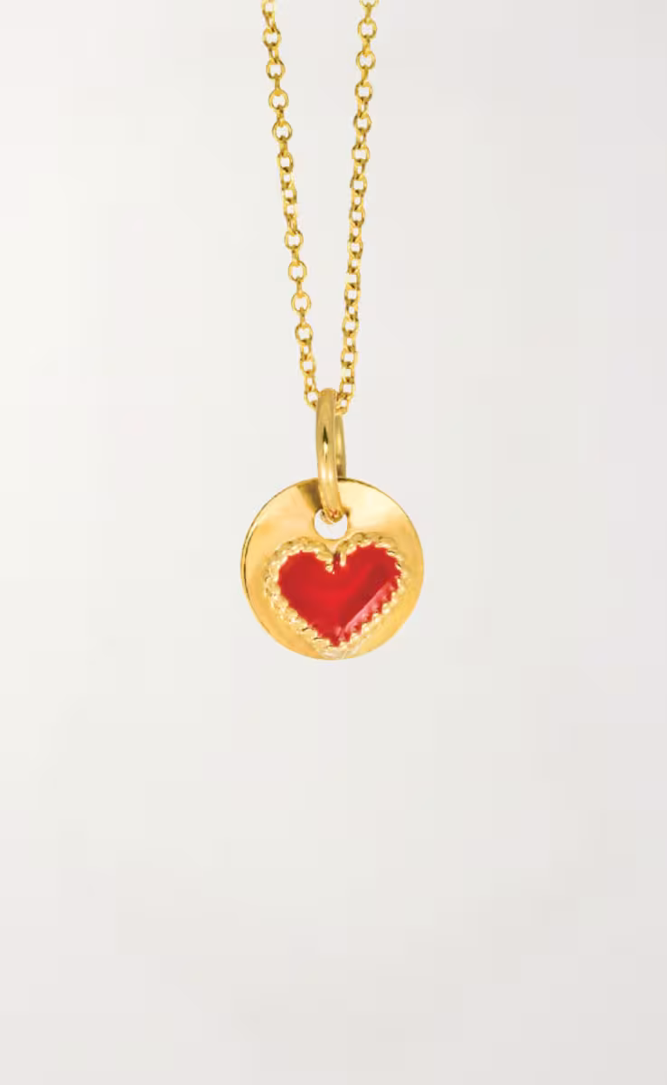 LOVE COIN PENDANT RED