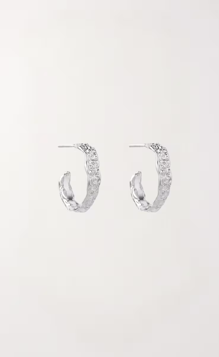 DIVINE HOOPS MEDIUM SILVER