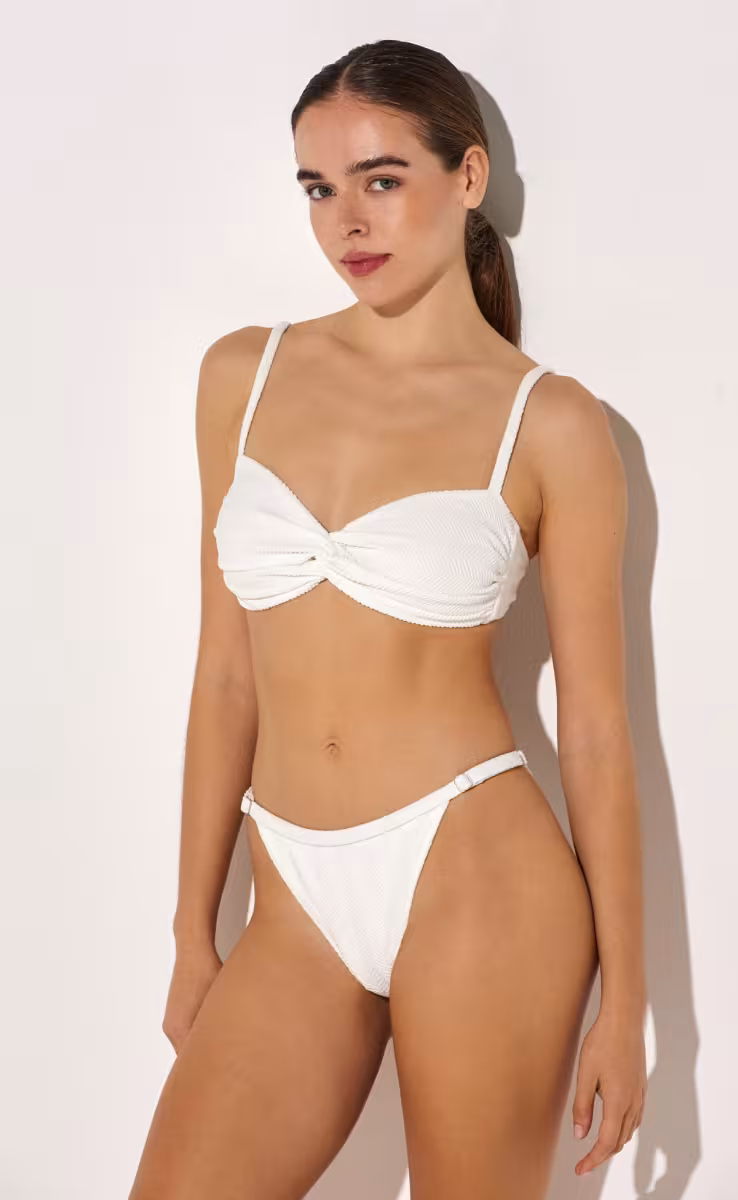 TWISTED BIKINI JASMINE WHITE