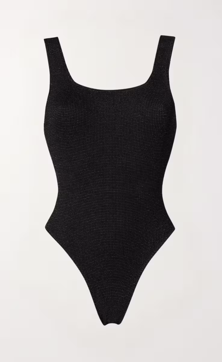 JOSIE ONE PIECE METALLIC BLACK