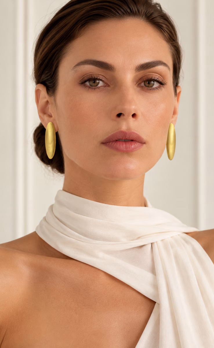 LONG GOLD PLATED EARRINGS