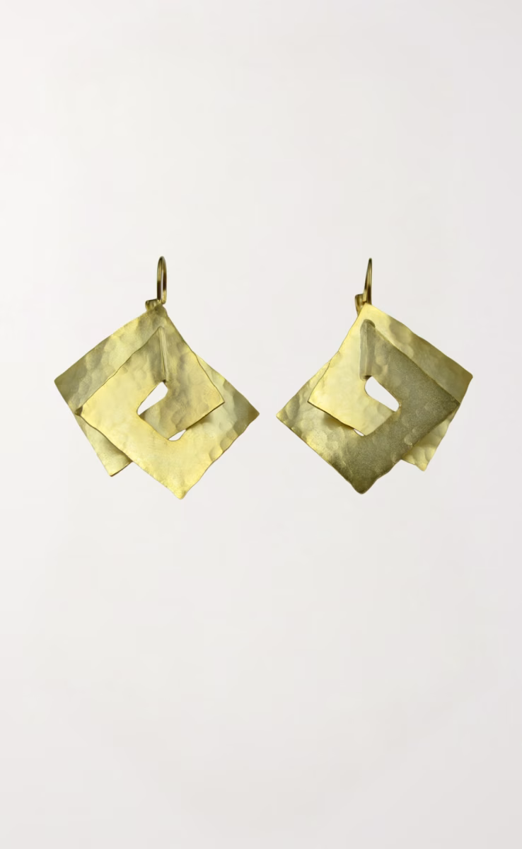 SQUARE EARRINGS SILVER