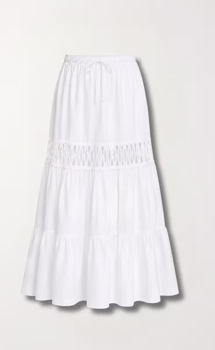 BAHIA GIPSY SKIRT WHITE