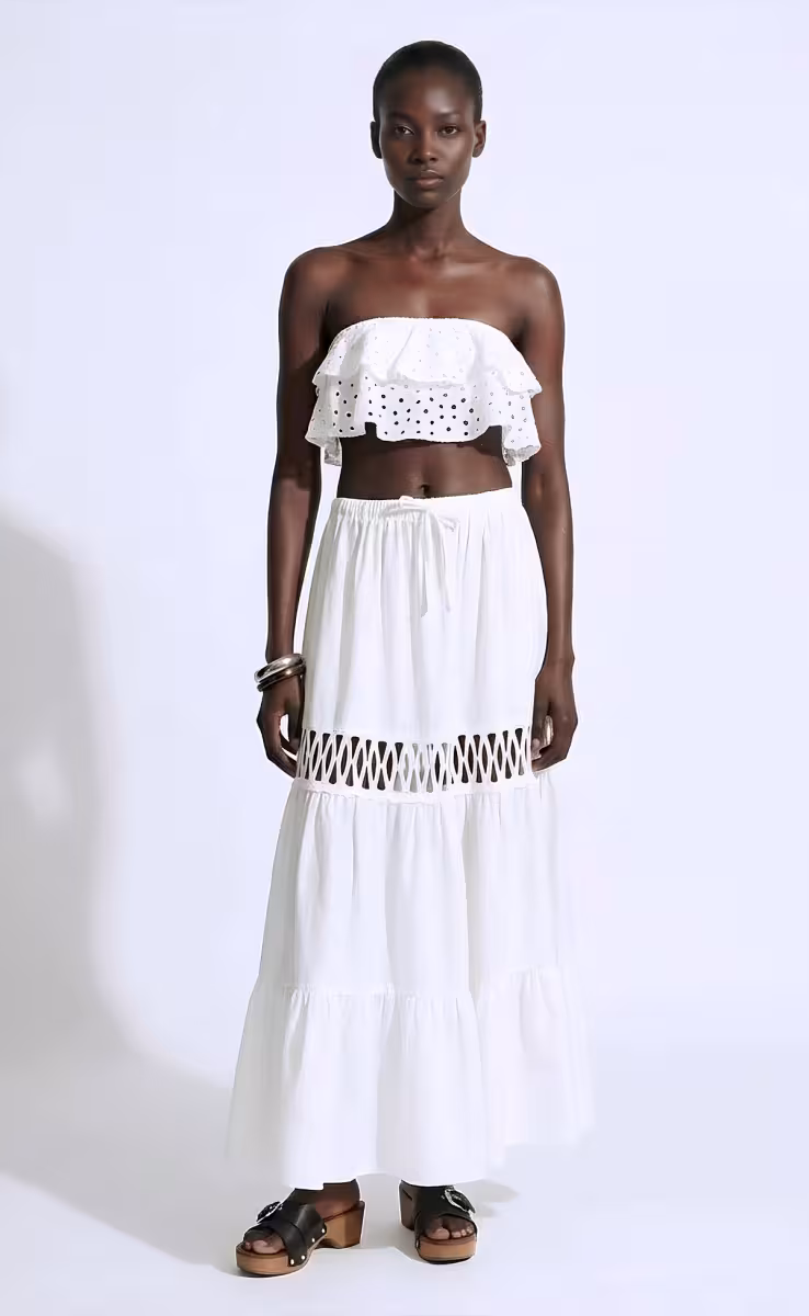 BAHIA GIPSY SKIRT WHITE