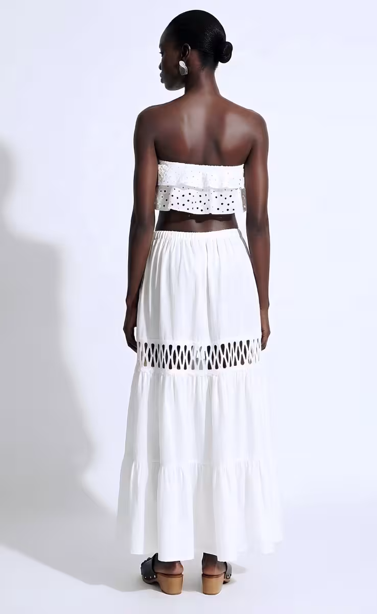 BAHIA GIPSY SKIRT WHITE
