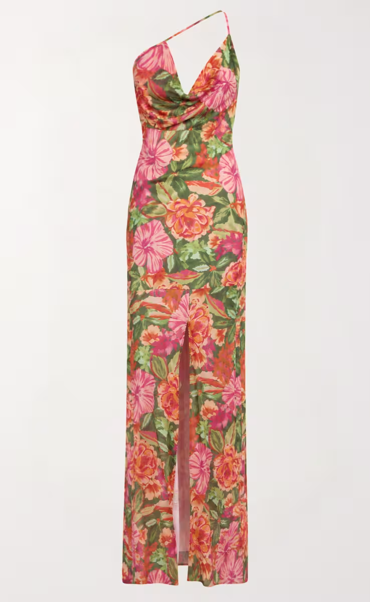 SUN RITUAL DRAPED DRESS FLORAL