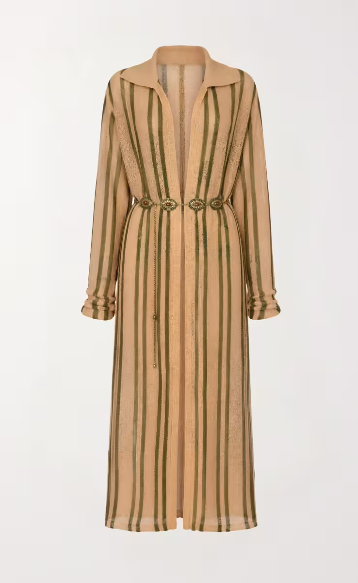 HOLIDAY MAXI KNIT CARDIGAN STRIPE