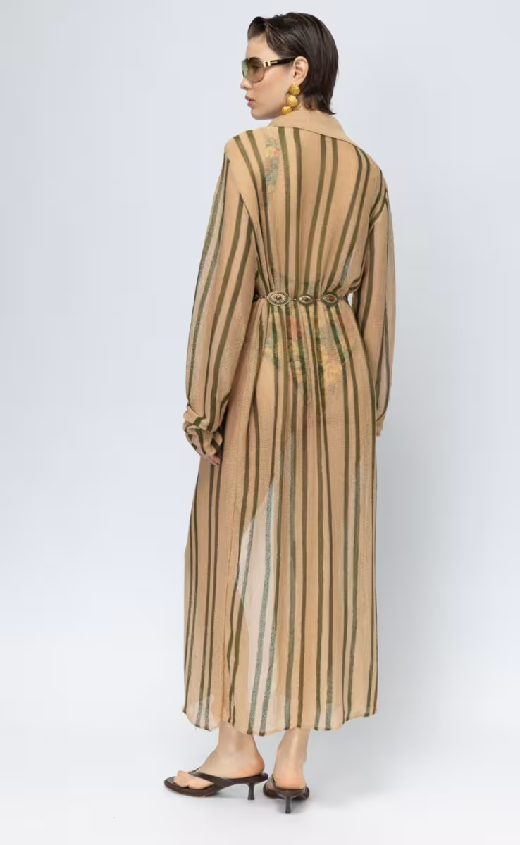 HOLIDAY MAXI KNIT CARDIGAN STRIPE