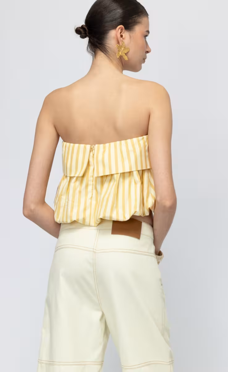 MEXICO STRAPLESS TOP BALLOON YELLOW