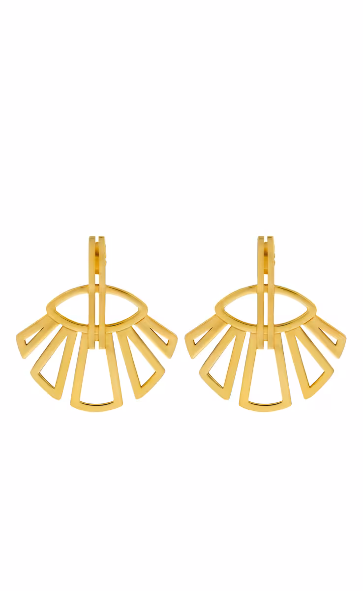 PHAOS EARRINGS SILVER GOLD PLATED