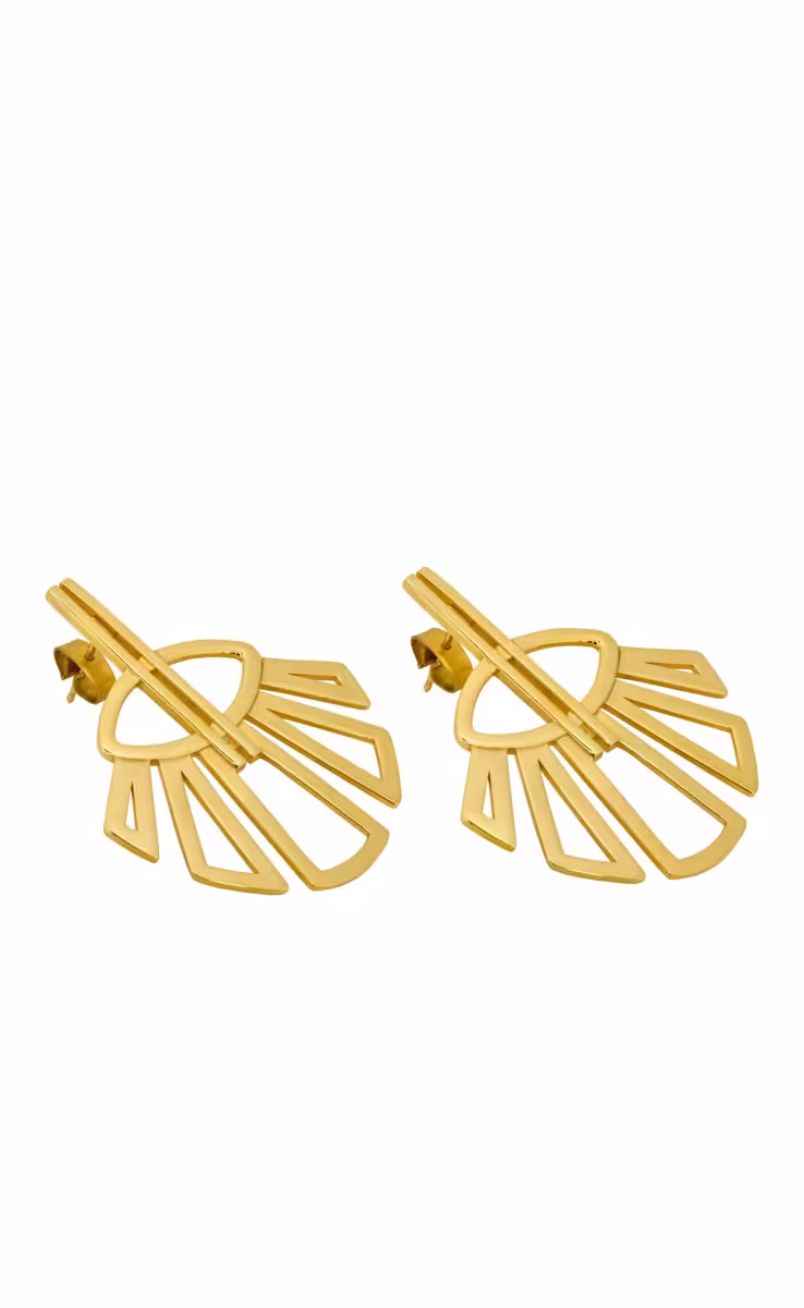 PHAOS EARRINGS SILVER GOLD PLATED