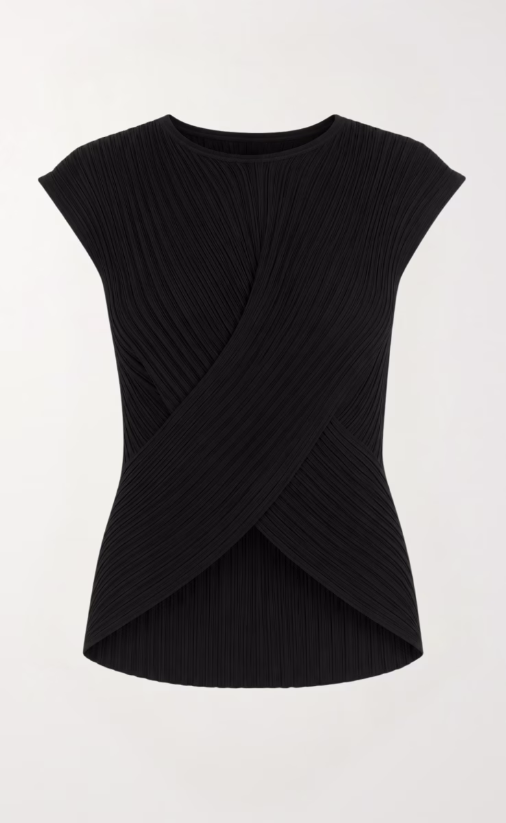 CROSSED TOP BLACK