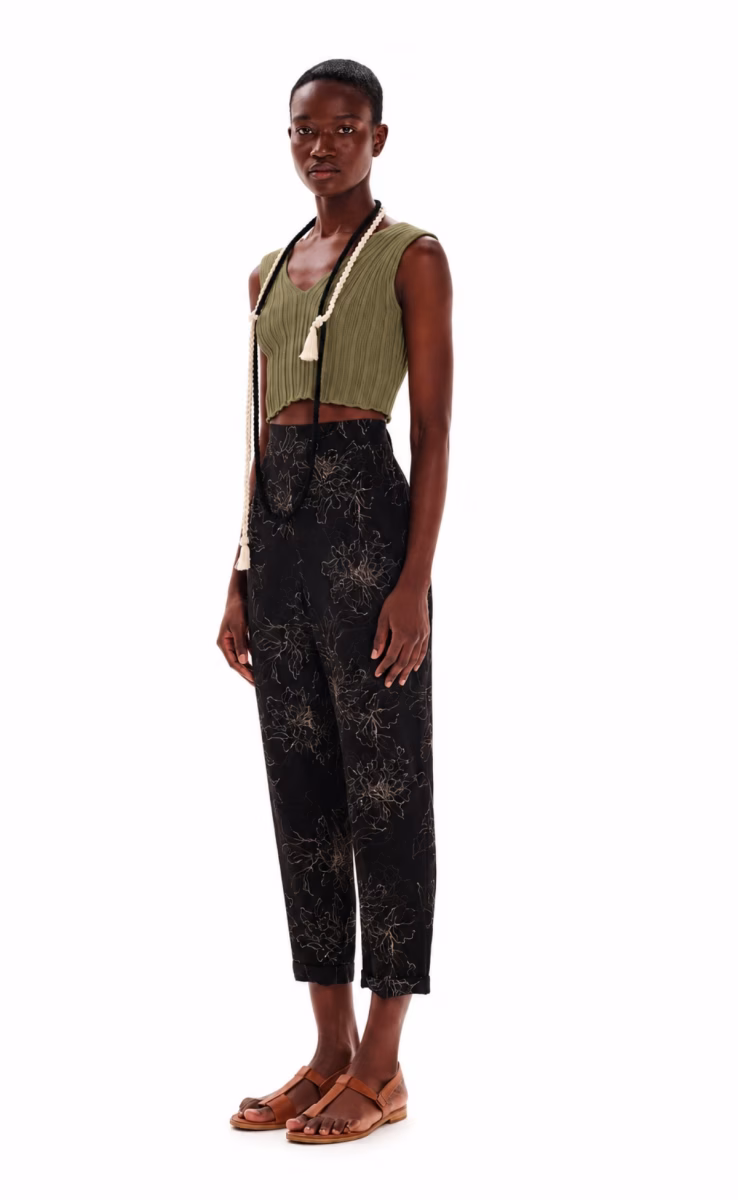 CROP TOP ORGANIC OLIVE