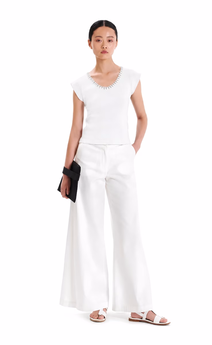 V-NECK TOP OFF WHITE