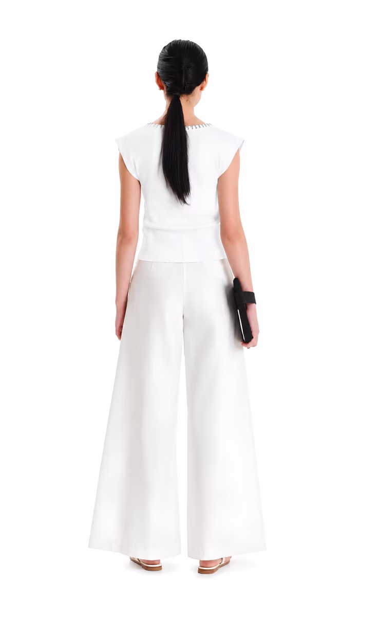 V-NECK TOP OFF WHITE