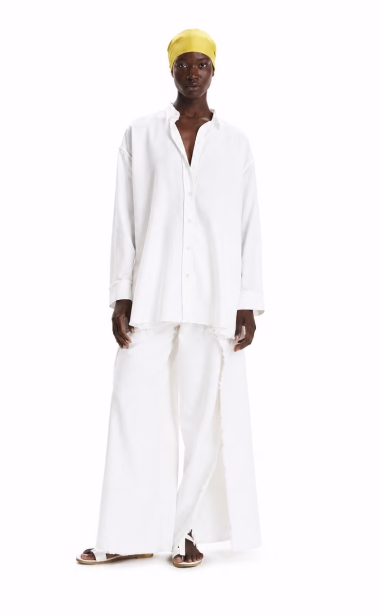SHIRT DRESS OFF WHITE