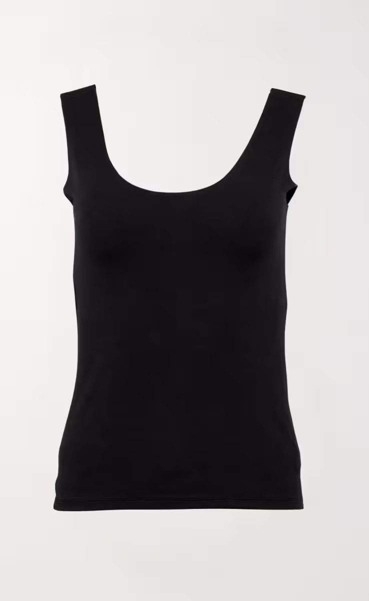 SLEEVELESS TEE TOP ECO VITAL BLACK