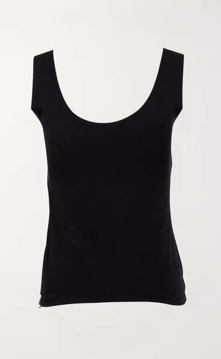SLEEVELESS TEE TOP ECO VITAL BLACK