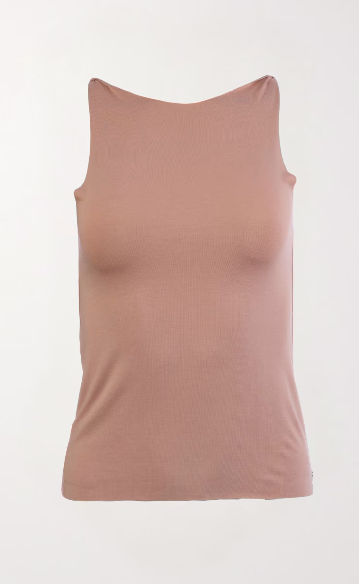 SLEEVELESS FITTED TOP ECO VITAL ANTIQUE ROSE