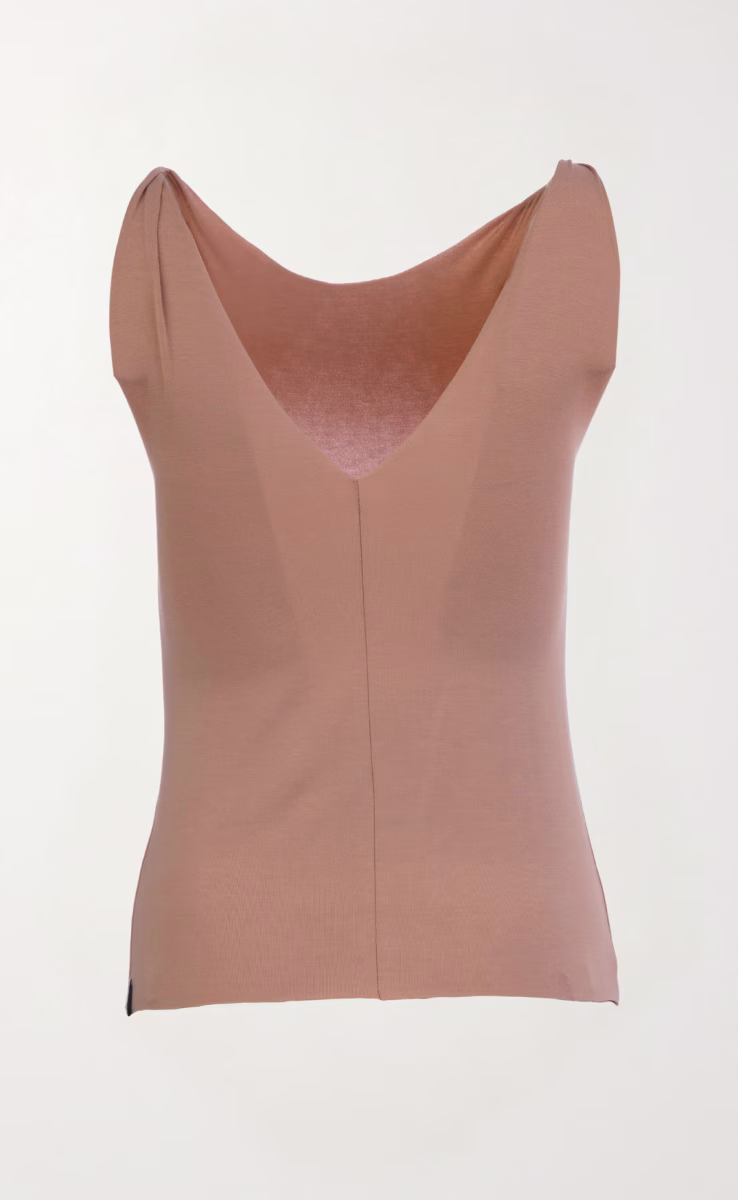 SLEEVELESS FITTED TOP ECO VITAL ANTIQUE ROSE