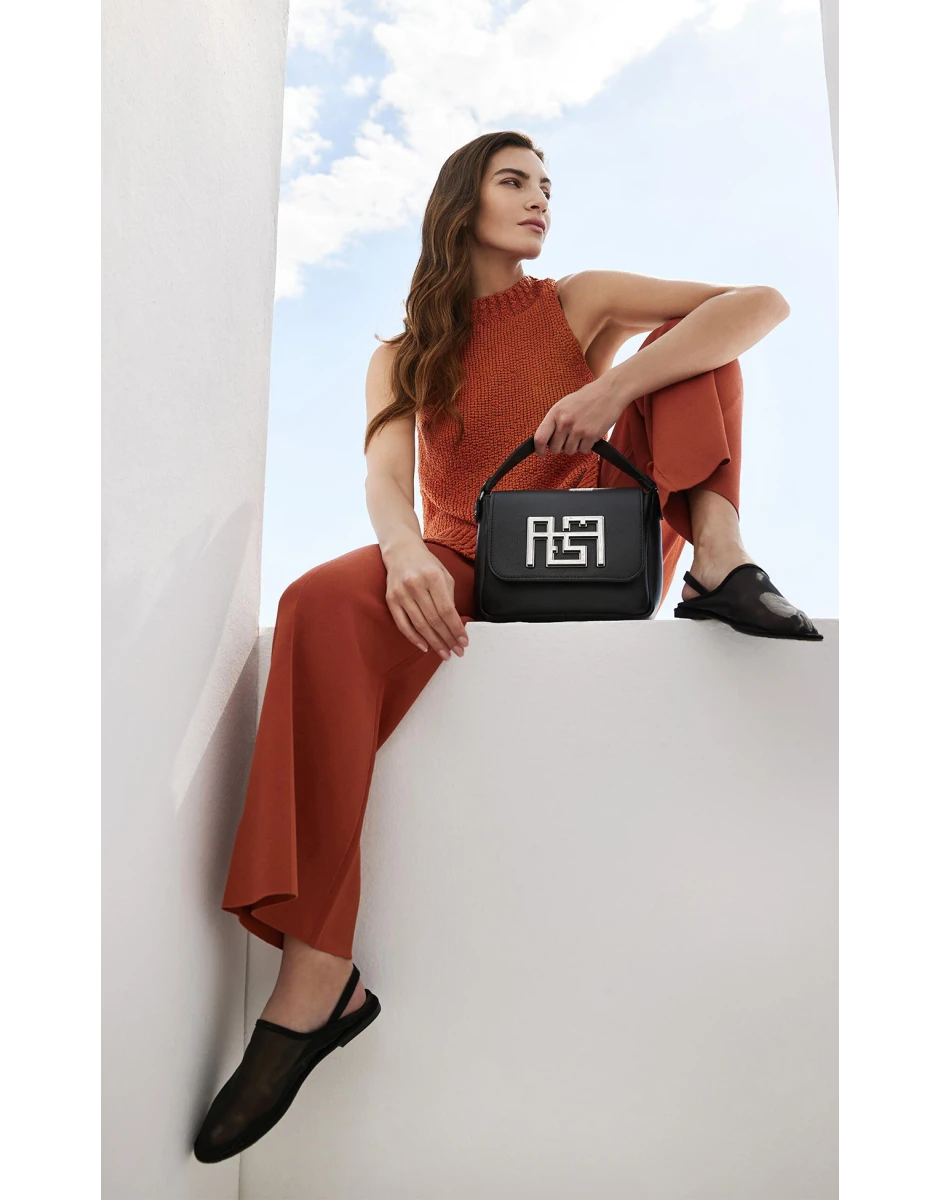 ORA LEATHER BAG FULL BLACK