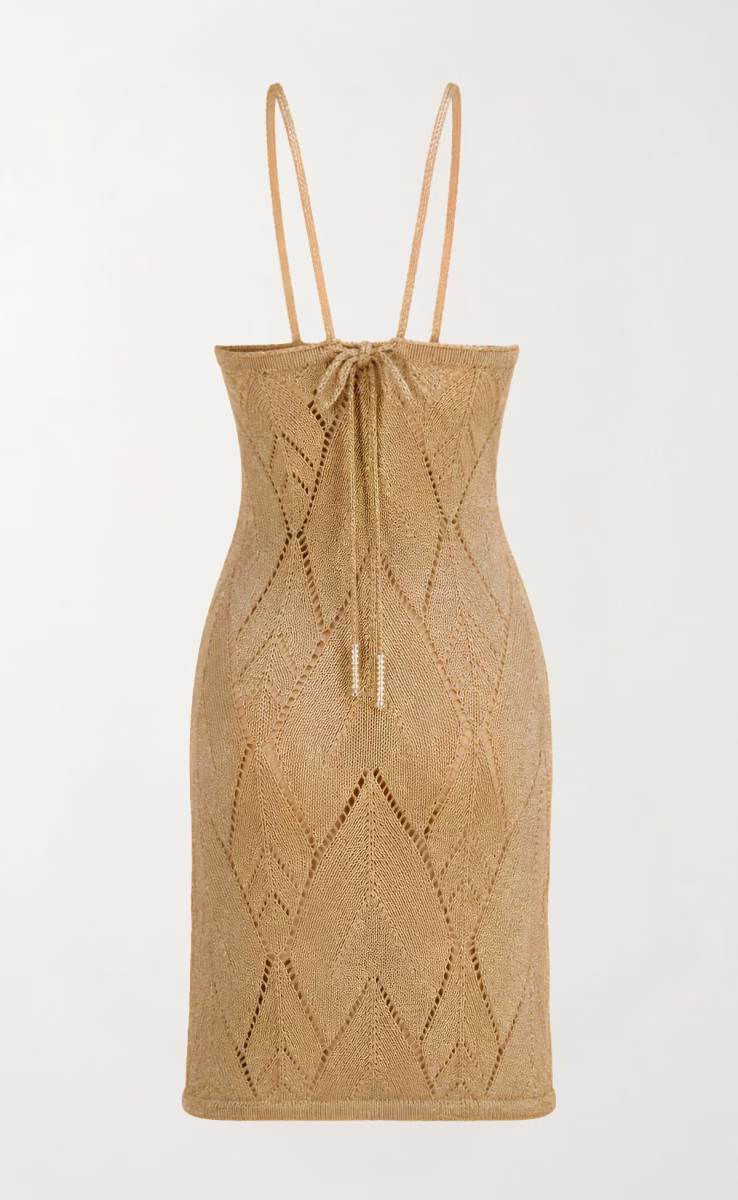 SHORT DRESS GOLD