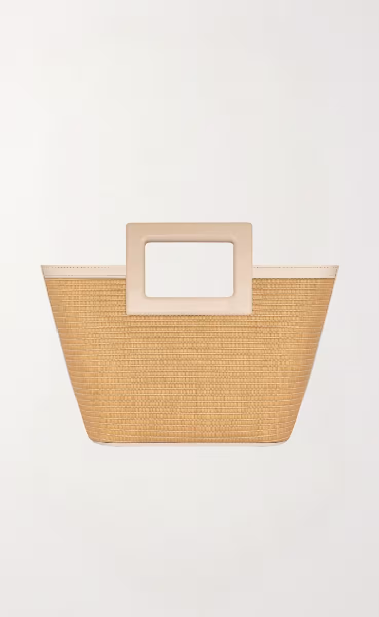 ΤΣΑΝΤΑ MICRO RIVIERA RAFFIA & CREAM