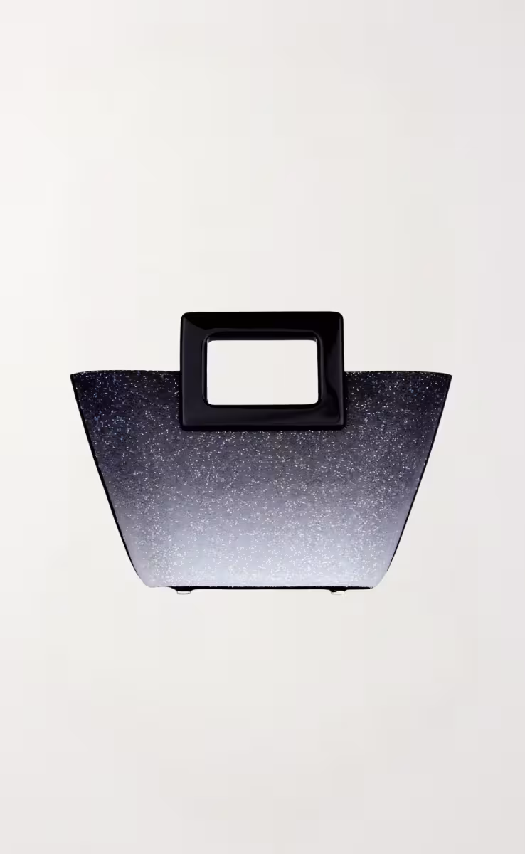 ΒΑΒΥ RIVIERA BAG BLACK OMBRE CRYSTAL