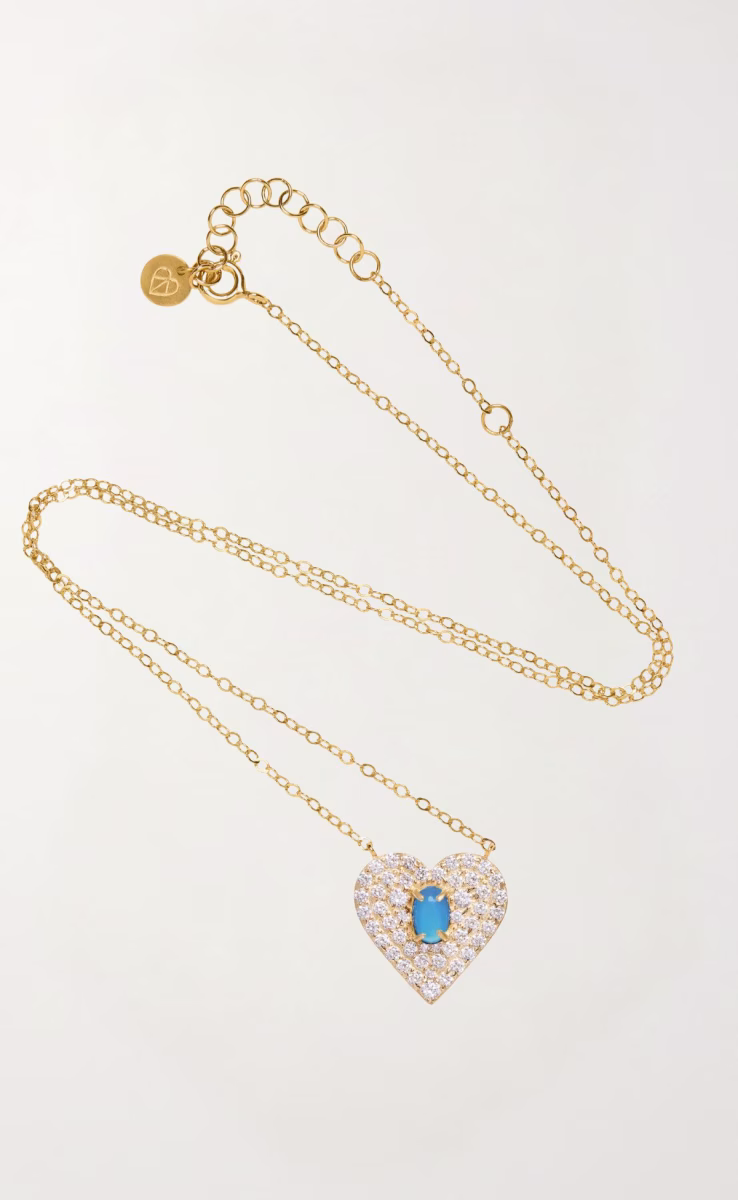 VINTAGE LOVE NECKLACE BLUE AGATE