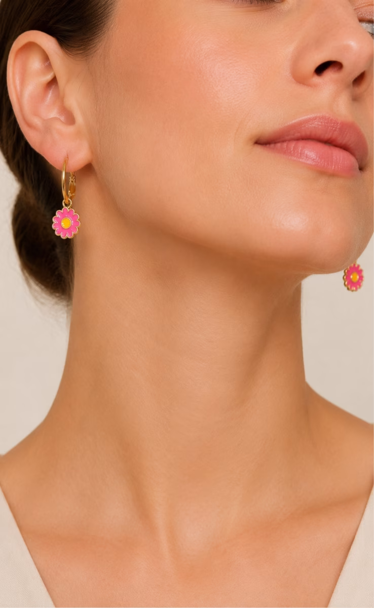 EARRINGS FLOWER DAISY
