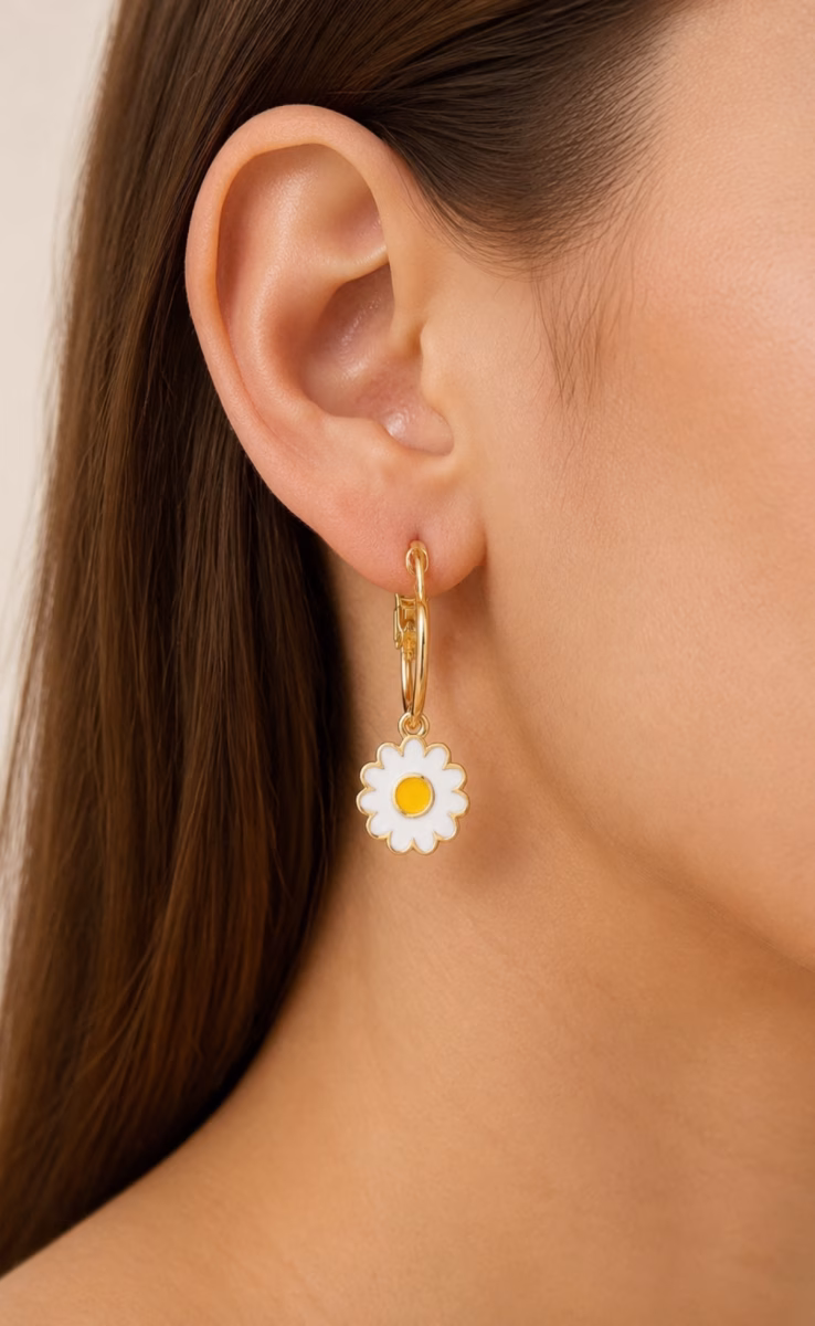 EARRINGS FLOWER DAISY