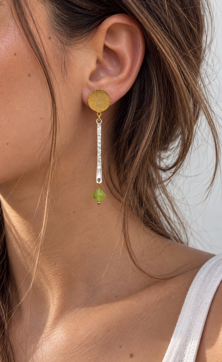 SILVER GOLD EARRINGS