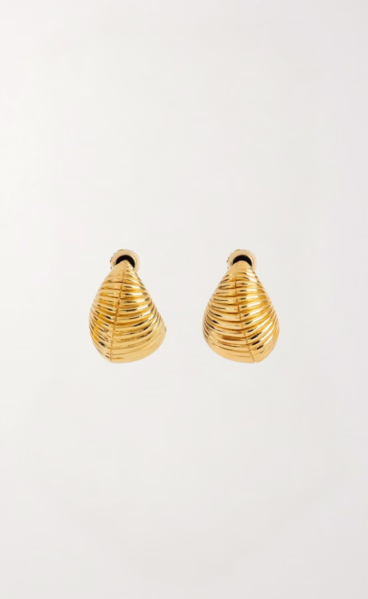 EARRINGS SHELL HOOPS SMALL