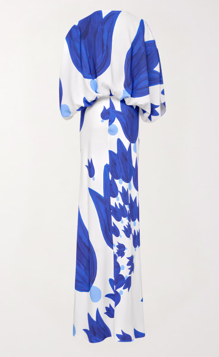 THEANO MAXI SABRA SILK DRESS