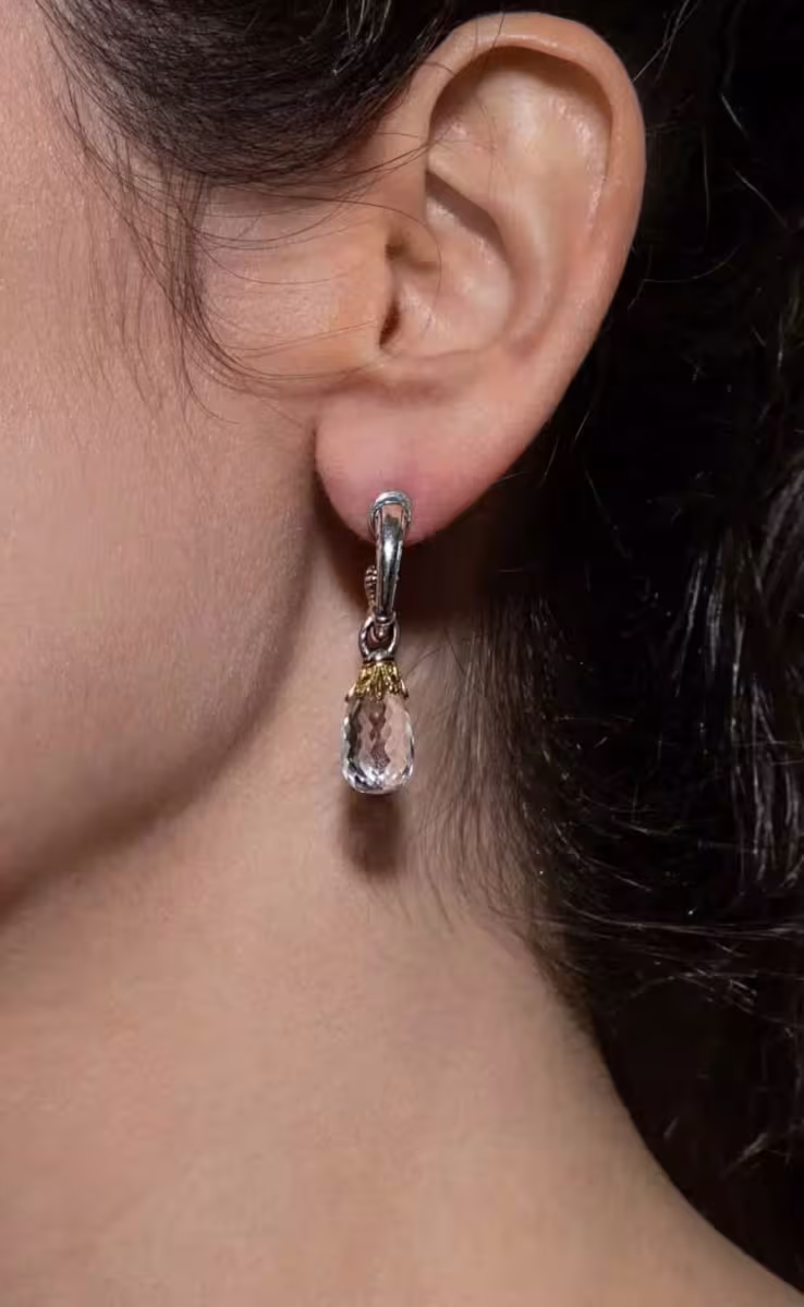 DROP EARRINGS WITH CRYSTALS