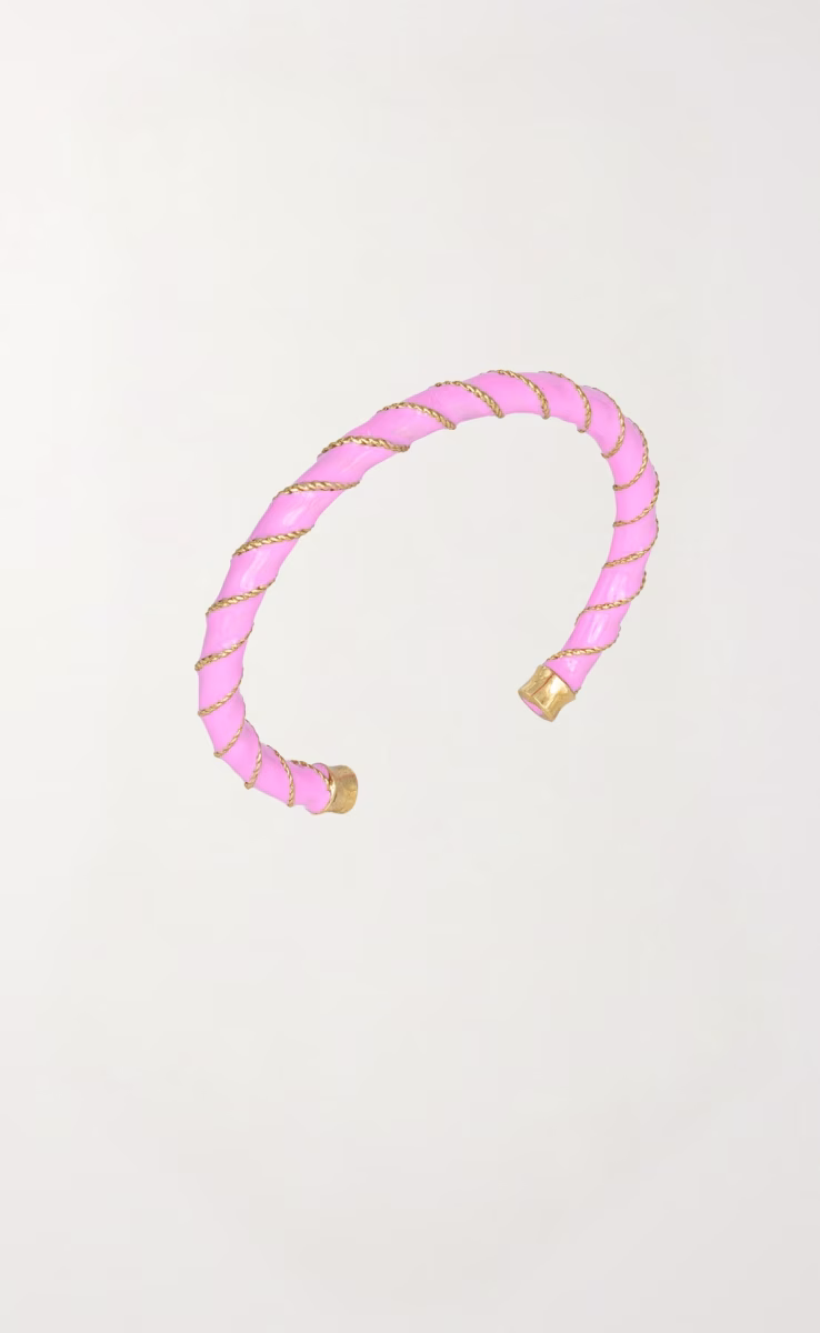 TWISTED CANDY BRACELET PINK