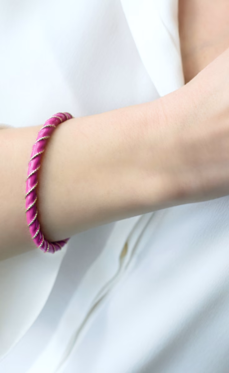 TWISTED CANDY BRACELET PINK