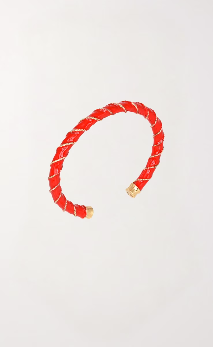 TWISTED CANDY BRACELET RED