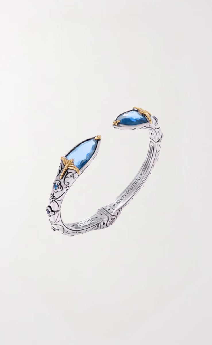BRACELET STERLING SILVER 925 WITH BLUE SPINEL