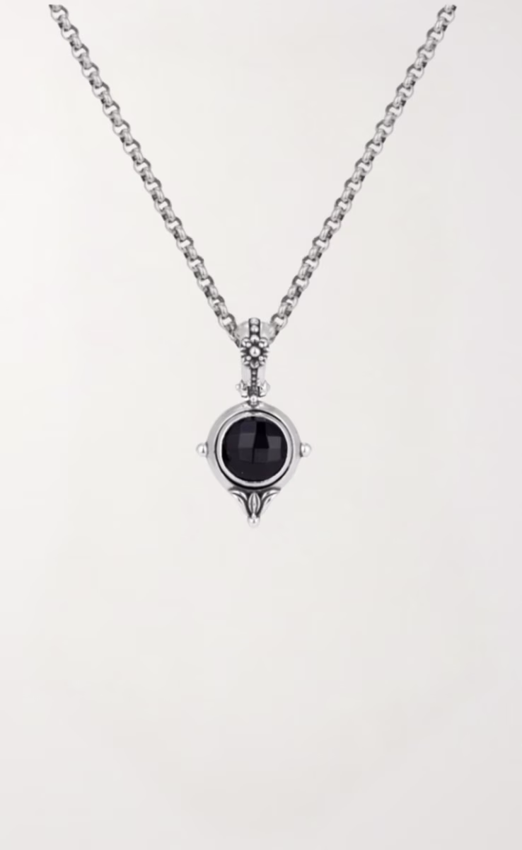 PENDANT STERLING SILVER 925 WITH ROCK CRYSTAL AVENTURINE & MOTHER OF PEARL TRIPLET