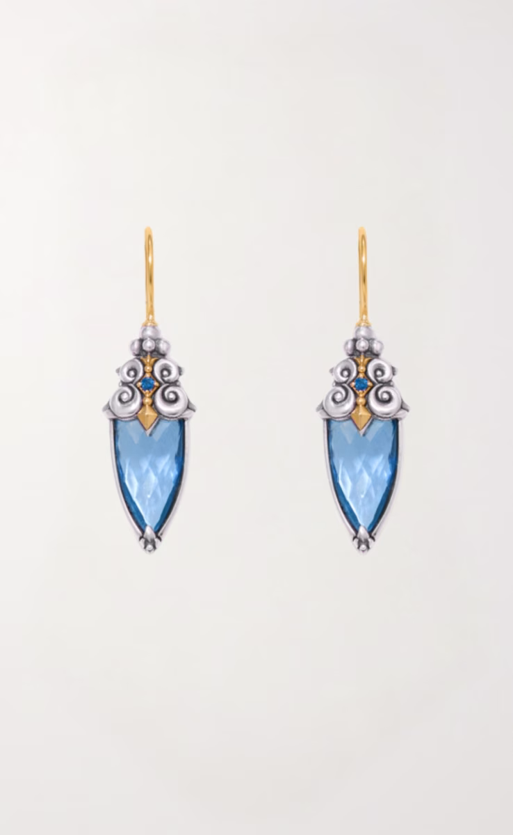 ΜΟΤΙΦ ΑΣΗΜΙ 925, ΧΡΥΣΟ 18k ΜΕ BLUE SPINEL