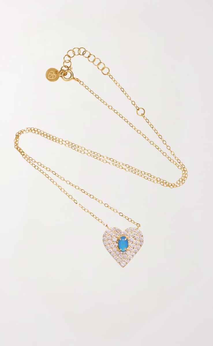 VINTAGE LOVE NECKLACE BLUE AGATE