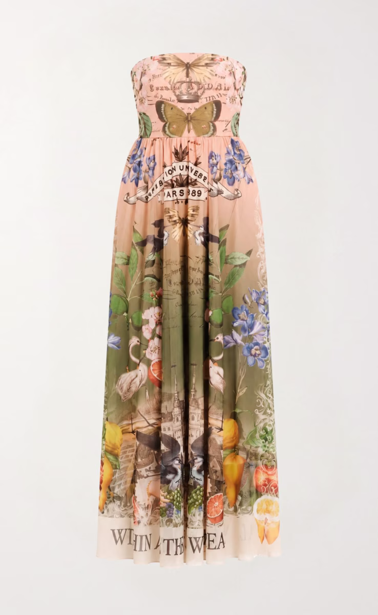 CITRUS LONG DRESS-MESH
